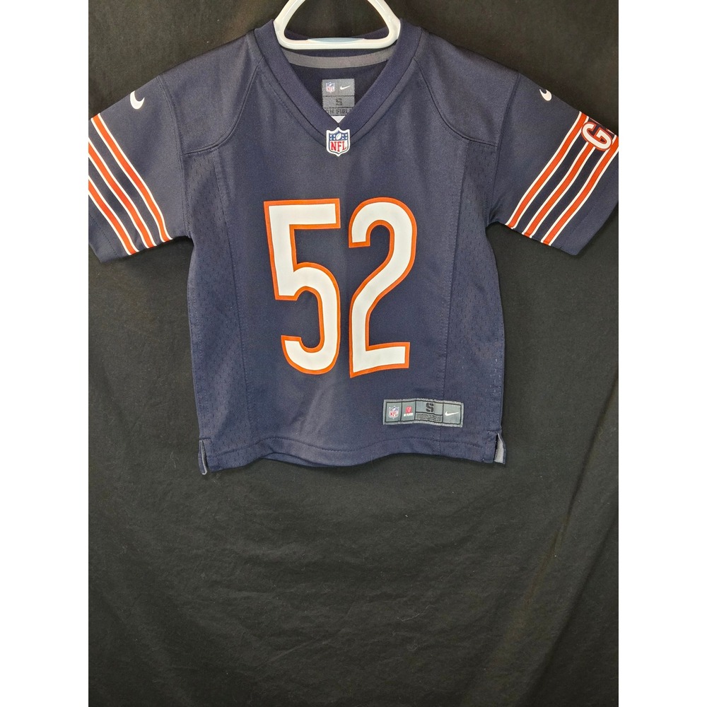 Nike Chicago Bears Khalil Mack 52 NFL Jersey Kids Small 4 Navy Blue Football